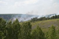 Продолжается тушение пожара на старой станции Усть-Катав